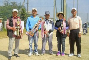 千代田グラウンドゴルフ協会１０月定例会の上位入賞者