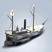 蒸気船雛形（外輪船）＝公益財団法人鍋島報效会所蔵