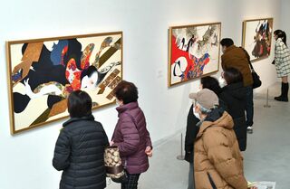【動画】中島潔さん、50周年の集大成　佐賀県立美術館で特別展が開幕