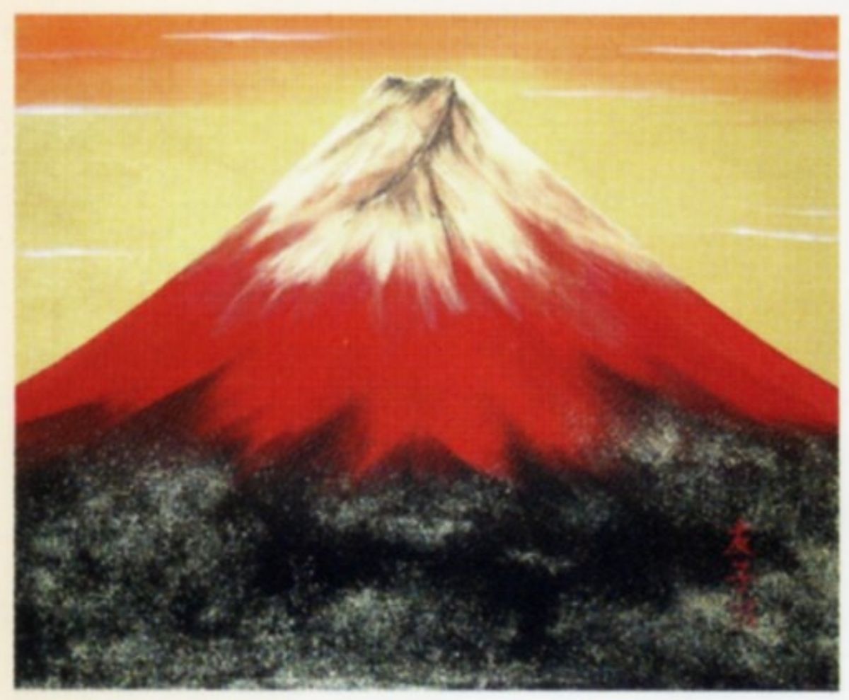 富士山、色彩豊かに あいはら友子さん絵画展 | まちの話題 | 佐賀新聞 